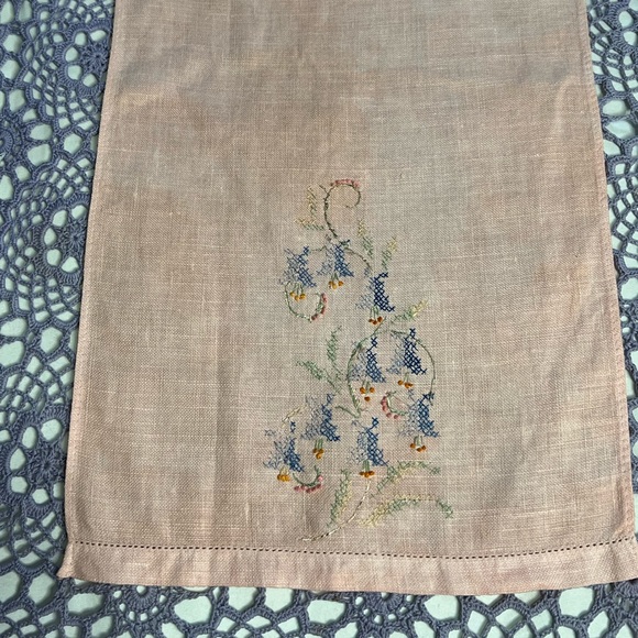 Vintage Upcycled Set Of 5 Linen Tea Towels - Picture 9 of 16